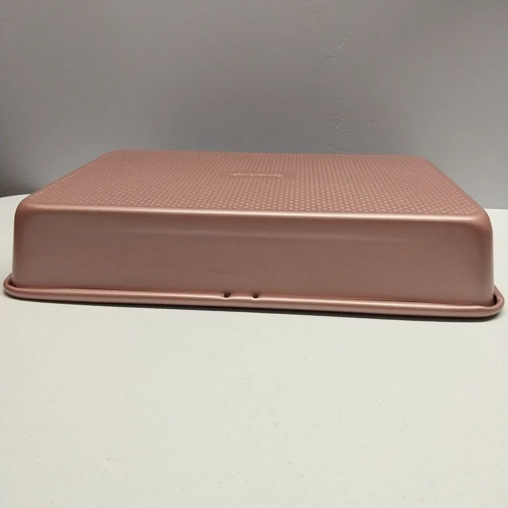 David Burke Gourmet Pro 13x9 Rose Gold Textured Nonstick Baking Pan